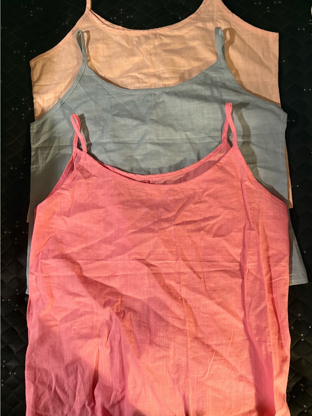 Women’s Pink Spaghetti Strap Tank Top